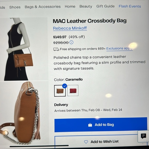 Rebecca Minkoff large Mac leather Bag. Camel colored. - Picture 16 of 16